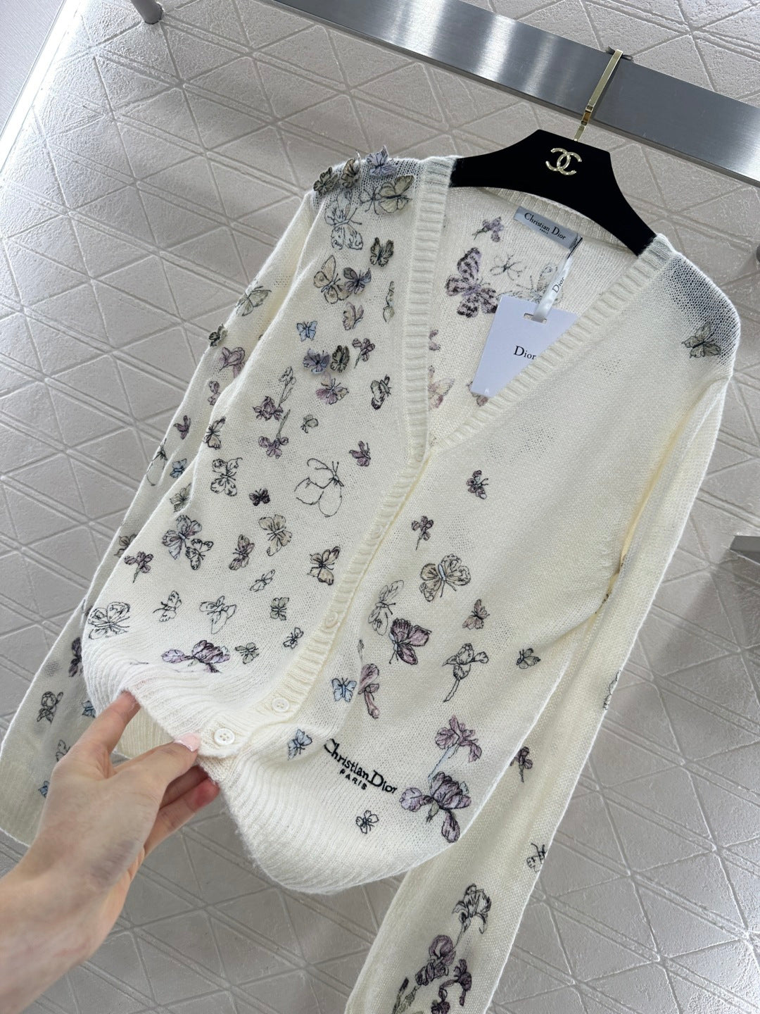 Butterfly Embroidered Cardigan
