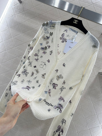 Butterfly Embroidered Cardigan