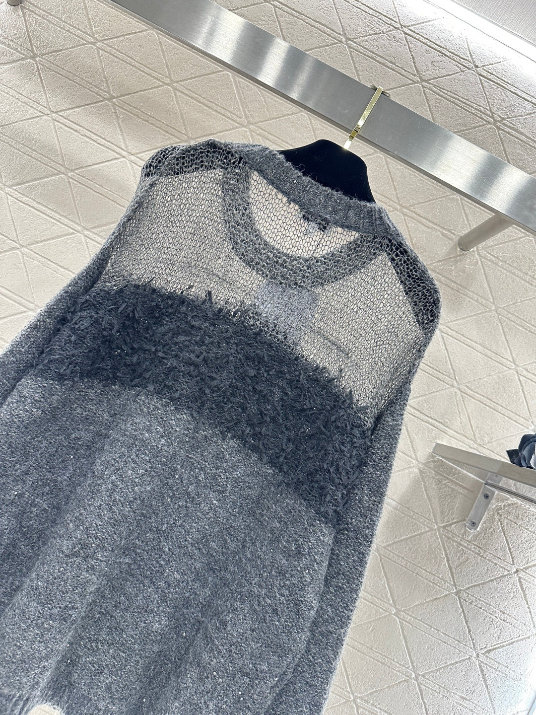 Sheer Patchwork Sweater