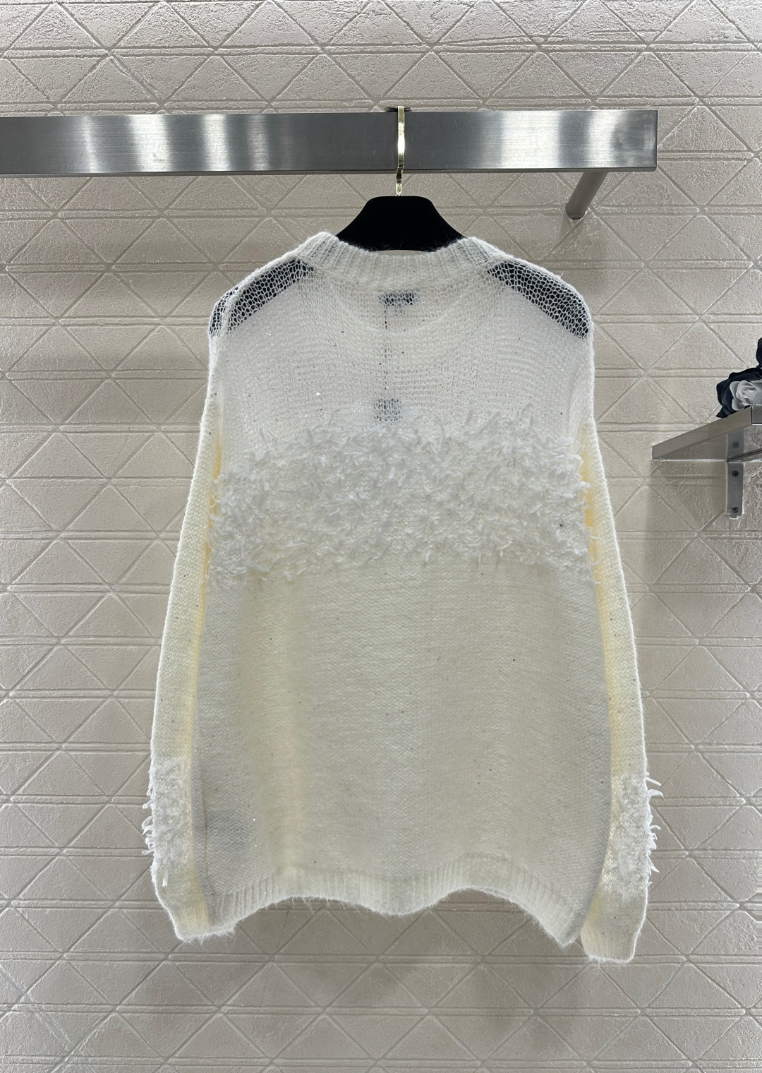 Sheer Patchwork Sweater