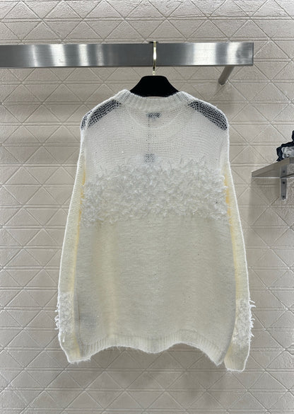 Sheer Patchwork Sweater