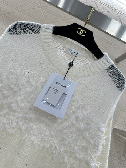 Sheer Patchwork Sweater