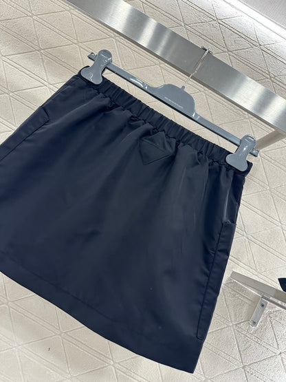 Belted Pocket Workwear Skirt