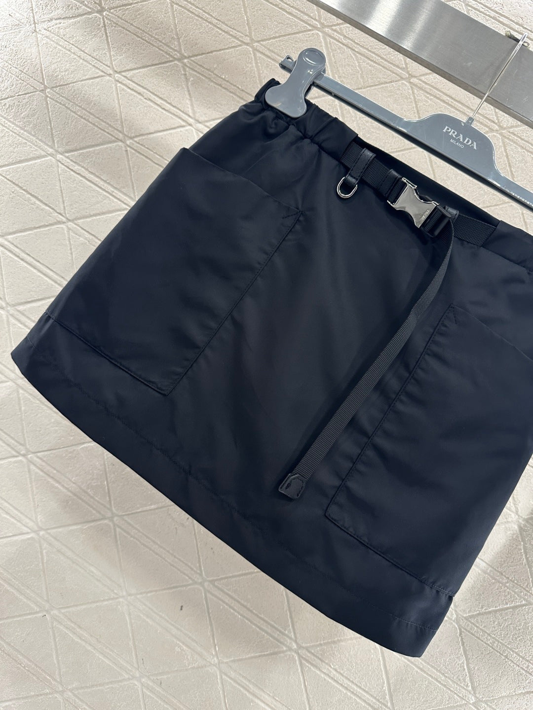 Belted Pocket Workwear Skirt