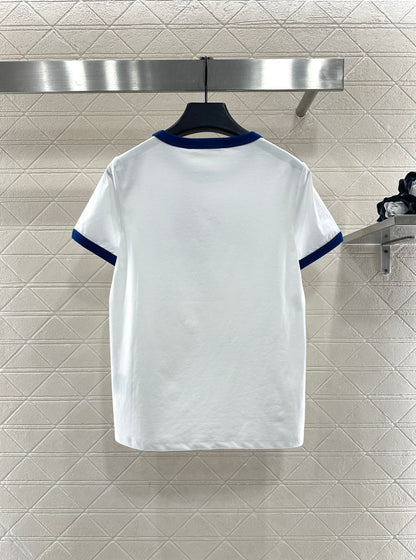 Ribbed Color Block T-Shirt