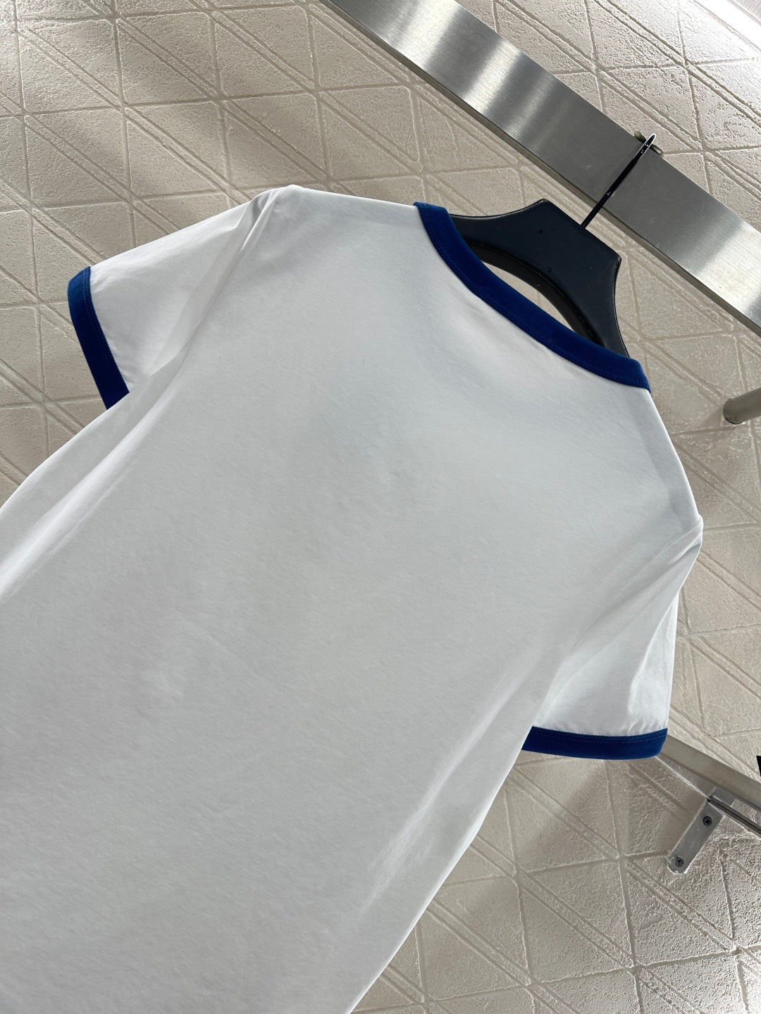 Ribbed Color Block T-Shirt