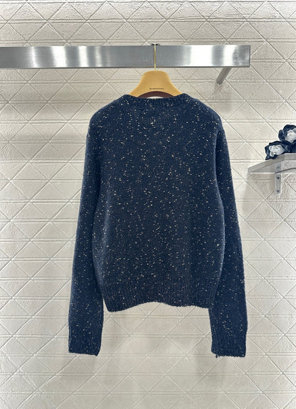 3D Bow Dotted Knit Cardigan