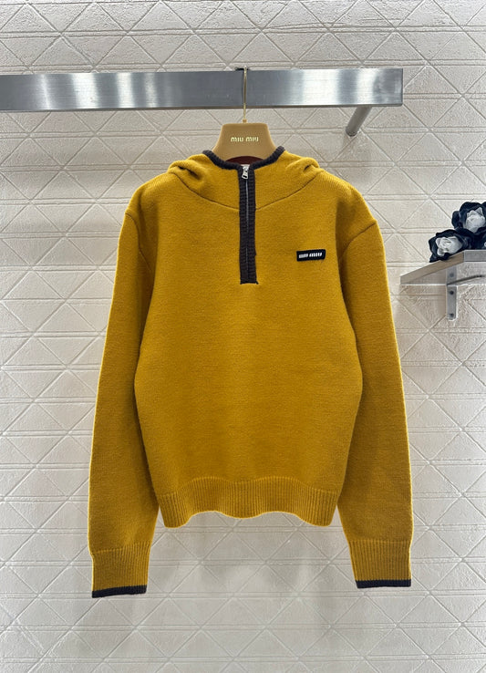 Hooded Knit Sweater