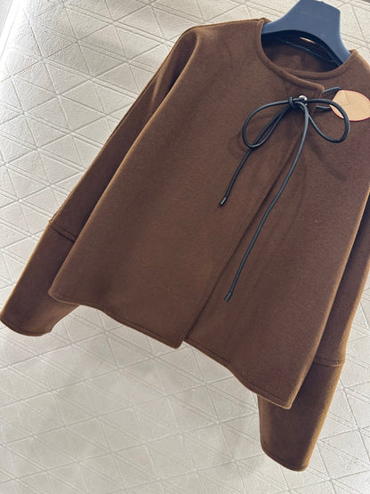 Asymmetrical Front Bow Jacket