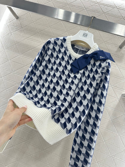 Plaid Bow Sweater