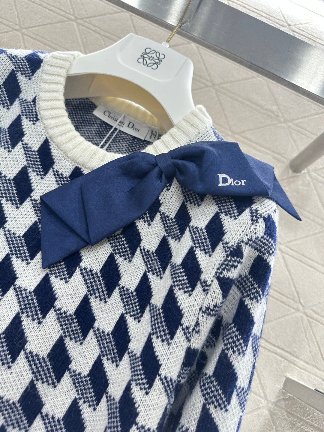 Plaid Bow Sweater
