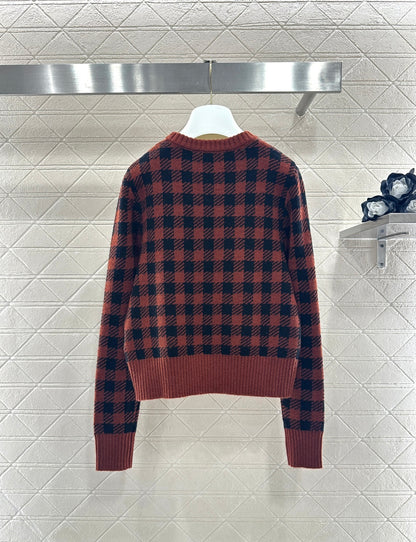 Plaid Bow Sweater