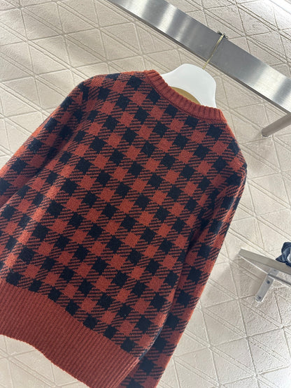 Plaid Bow Sweater