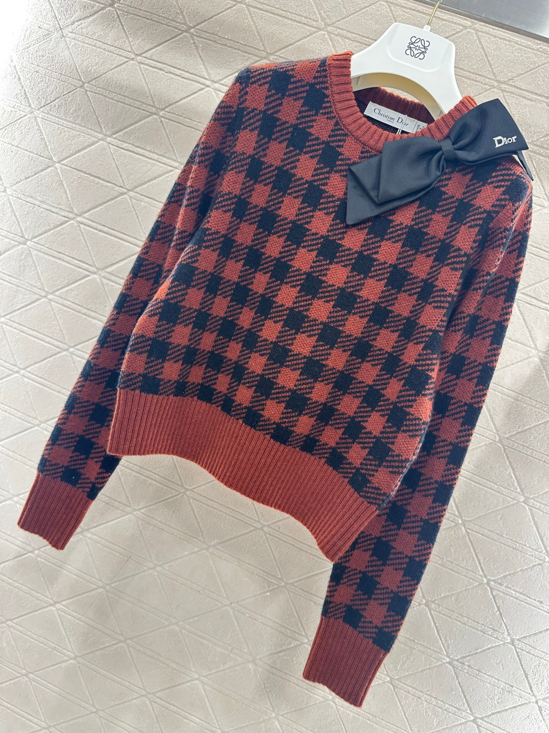 Plaid Bow Sweater