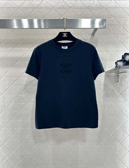 Crew Neck Plush Logo T-Shirt