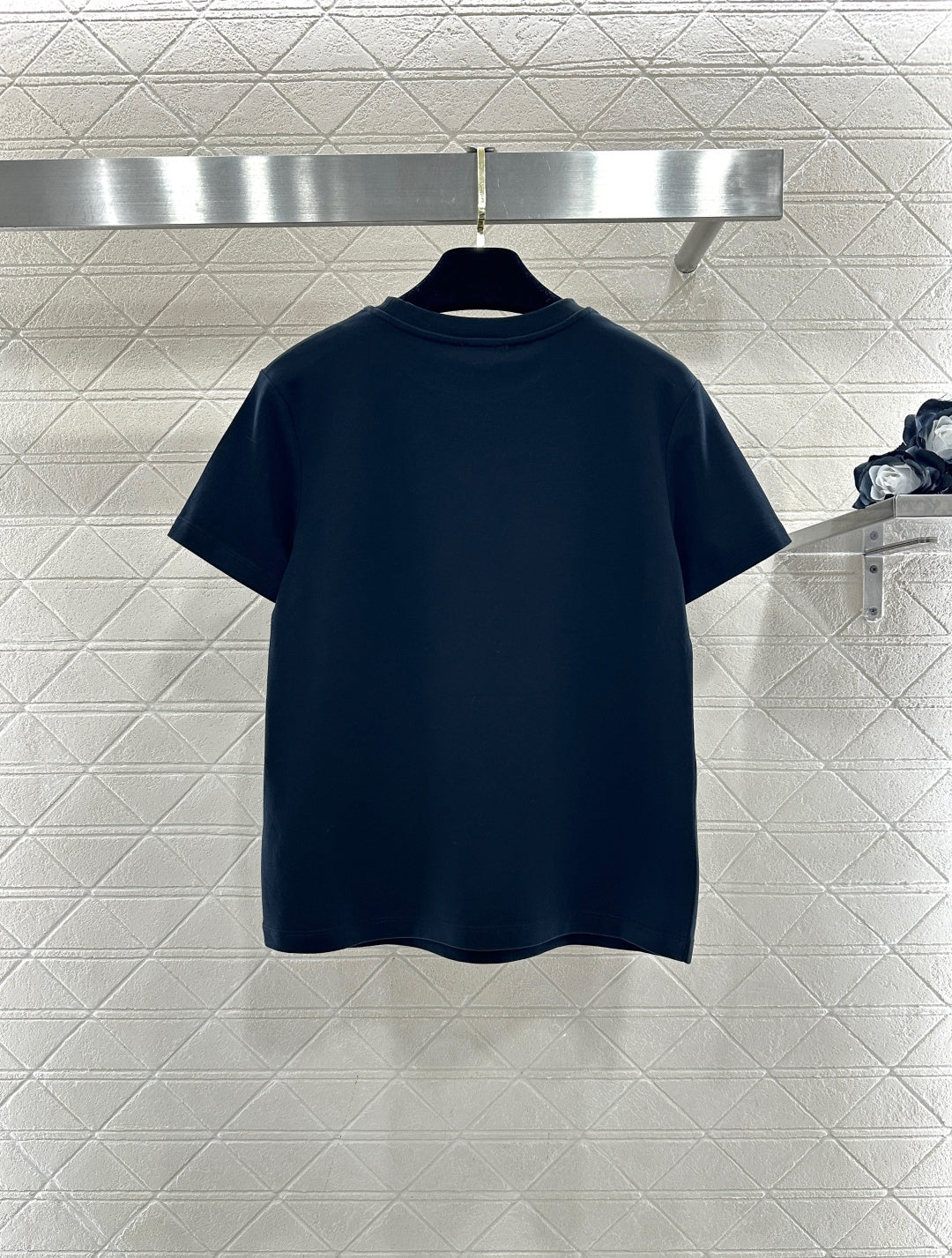 Crew Neck Plush Logo T-Shirt