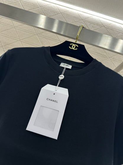 Crew Neck Plush Logo T-Shirt