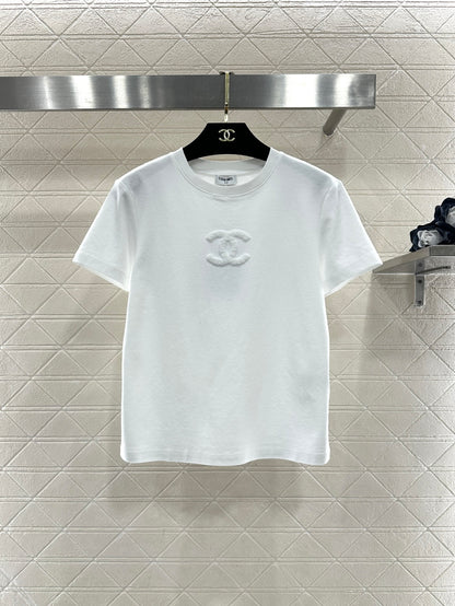 Crew Neck Plush Logo T-Shirt