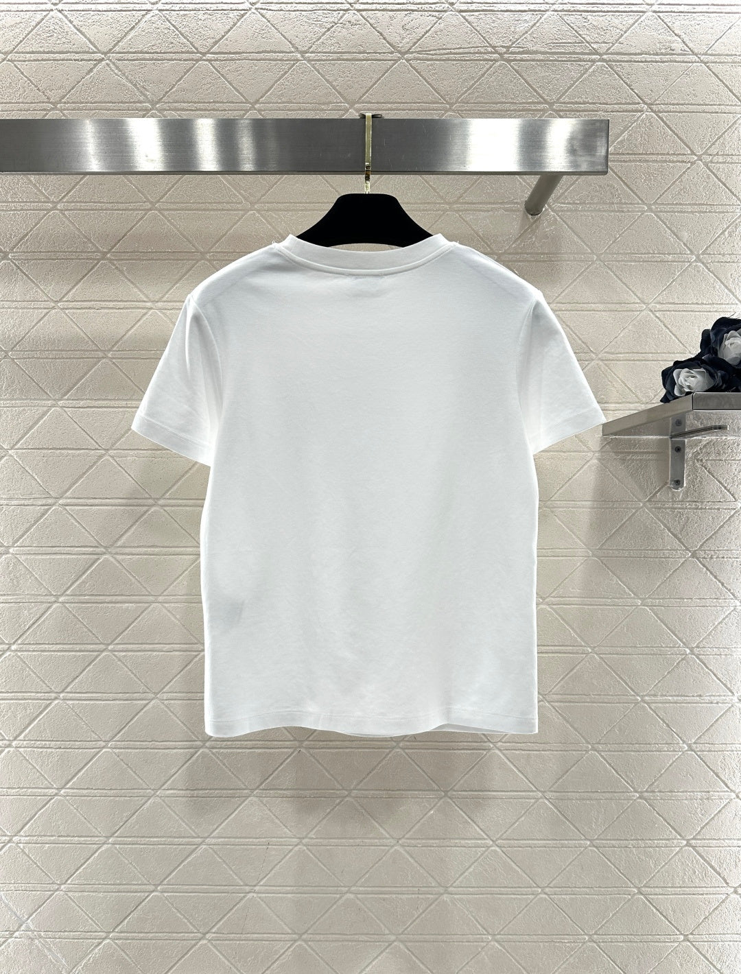 Crew Neck Plush Logo T-Shirt