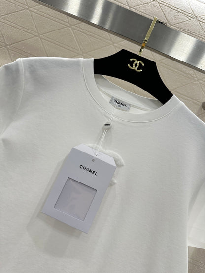 Crew Neck Plush Logo T-Shirt