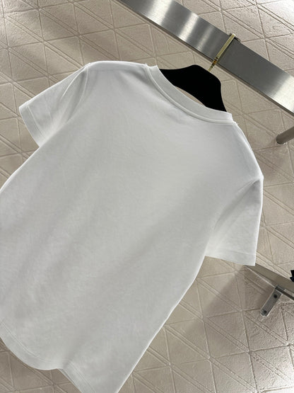Crew Neck Plush Logo T-Shirt