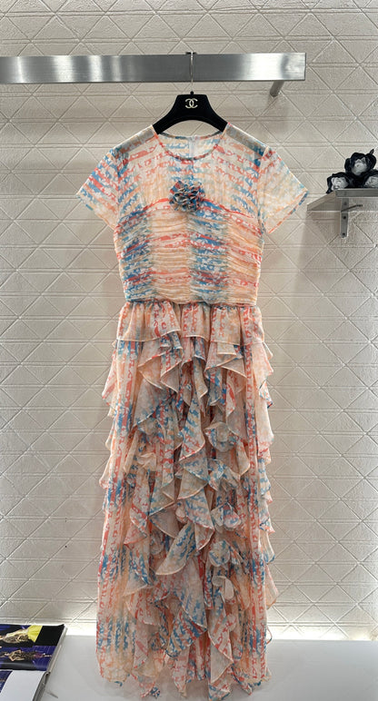 Active Print Short-Sleeve Dress