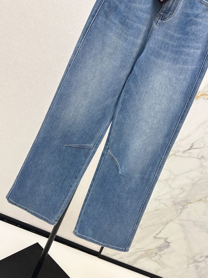 Casual straight-leg pants
