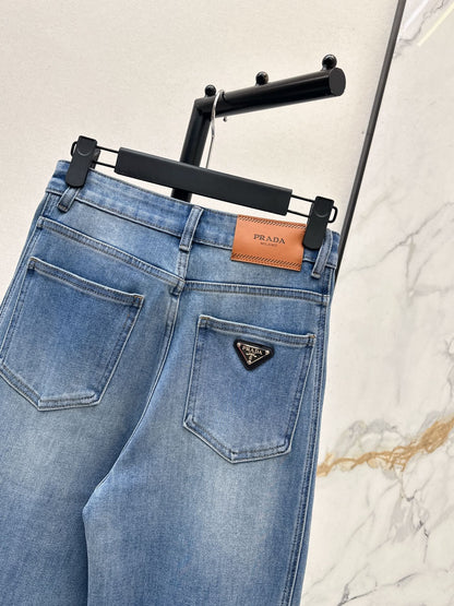 Casual straight-leg pants