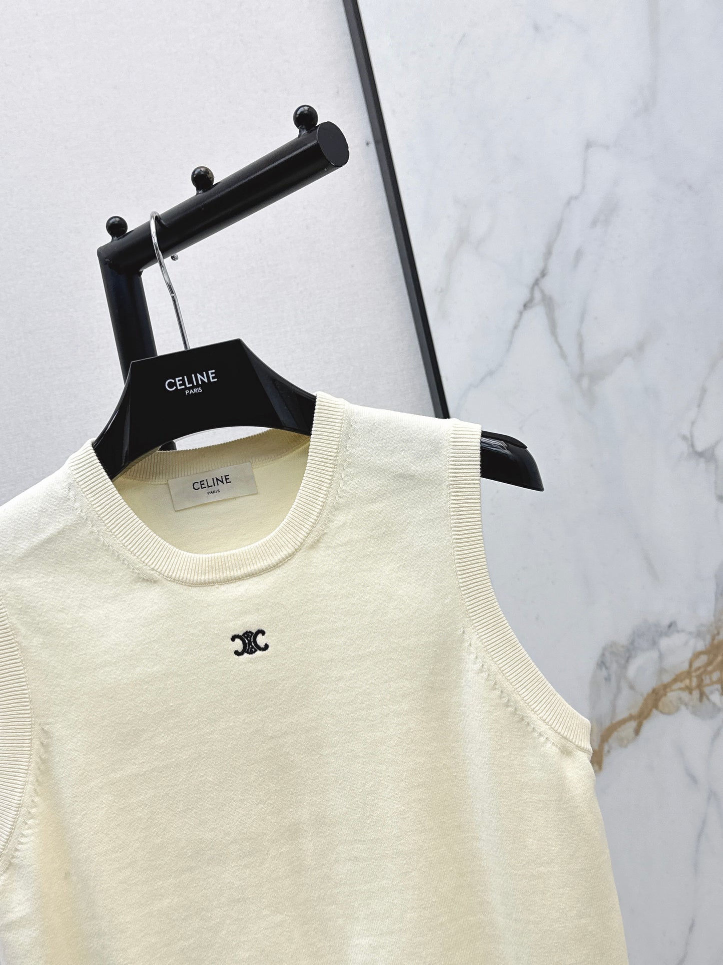 Embroidered Sleeveless Vest