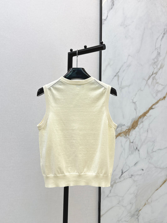 Embroidered Sleeveless Vest