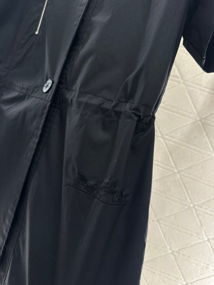 Stand Collar Deconstructed Shirt Dress