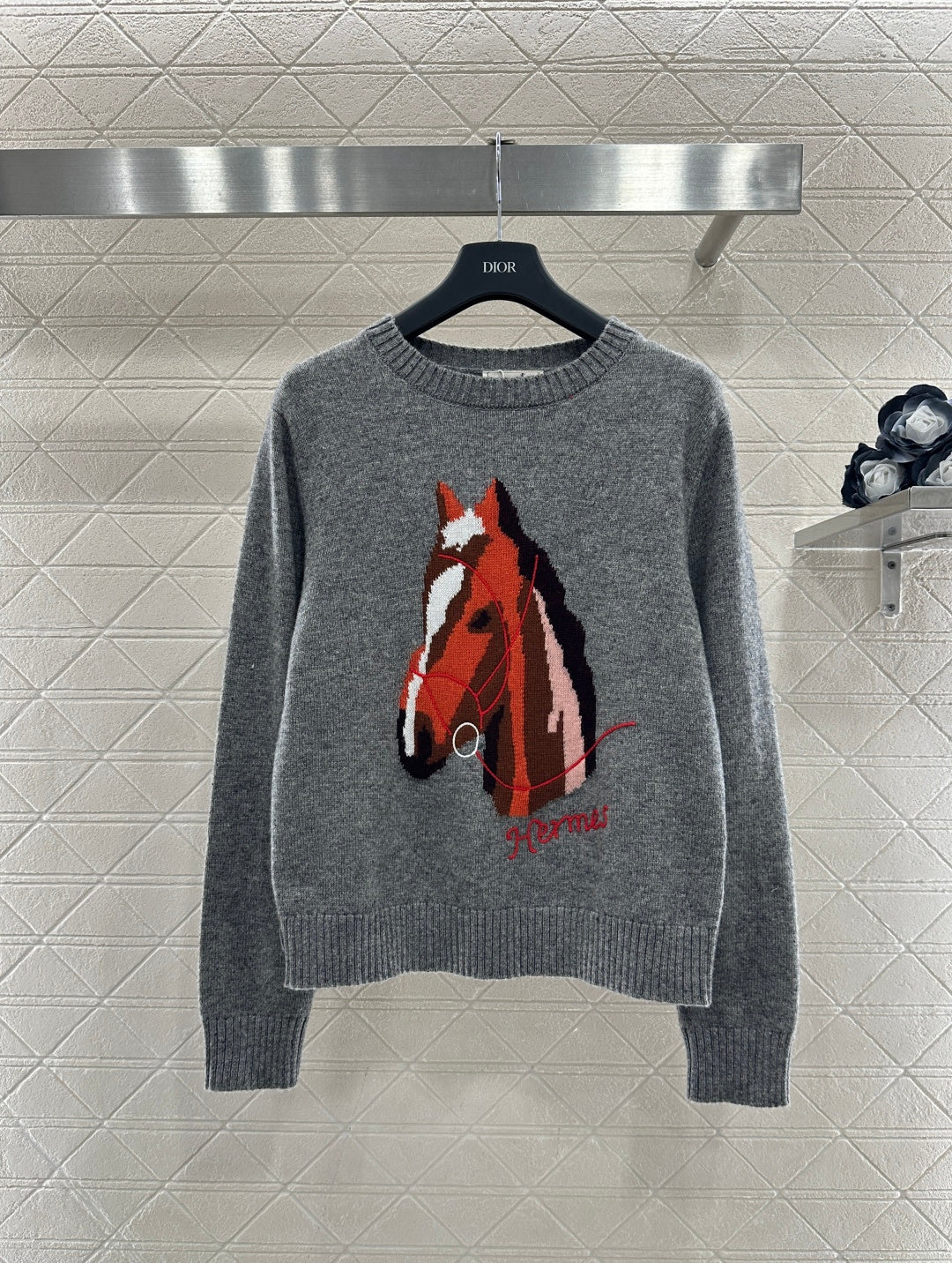 Jacquard Horsehead Sweater