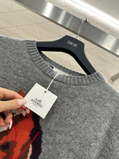 Jacquard Horsehead Sweater