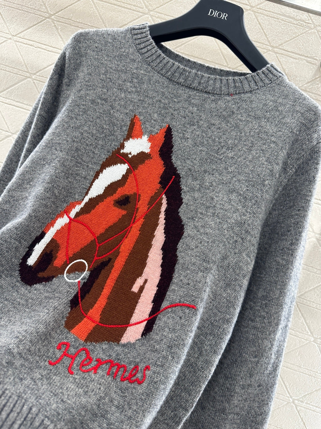 Jacquard Horsehead Sweater