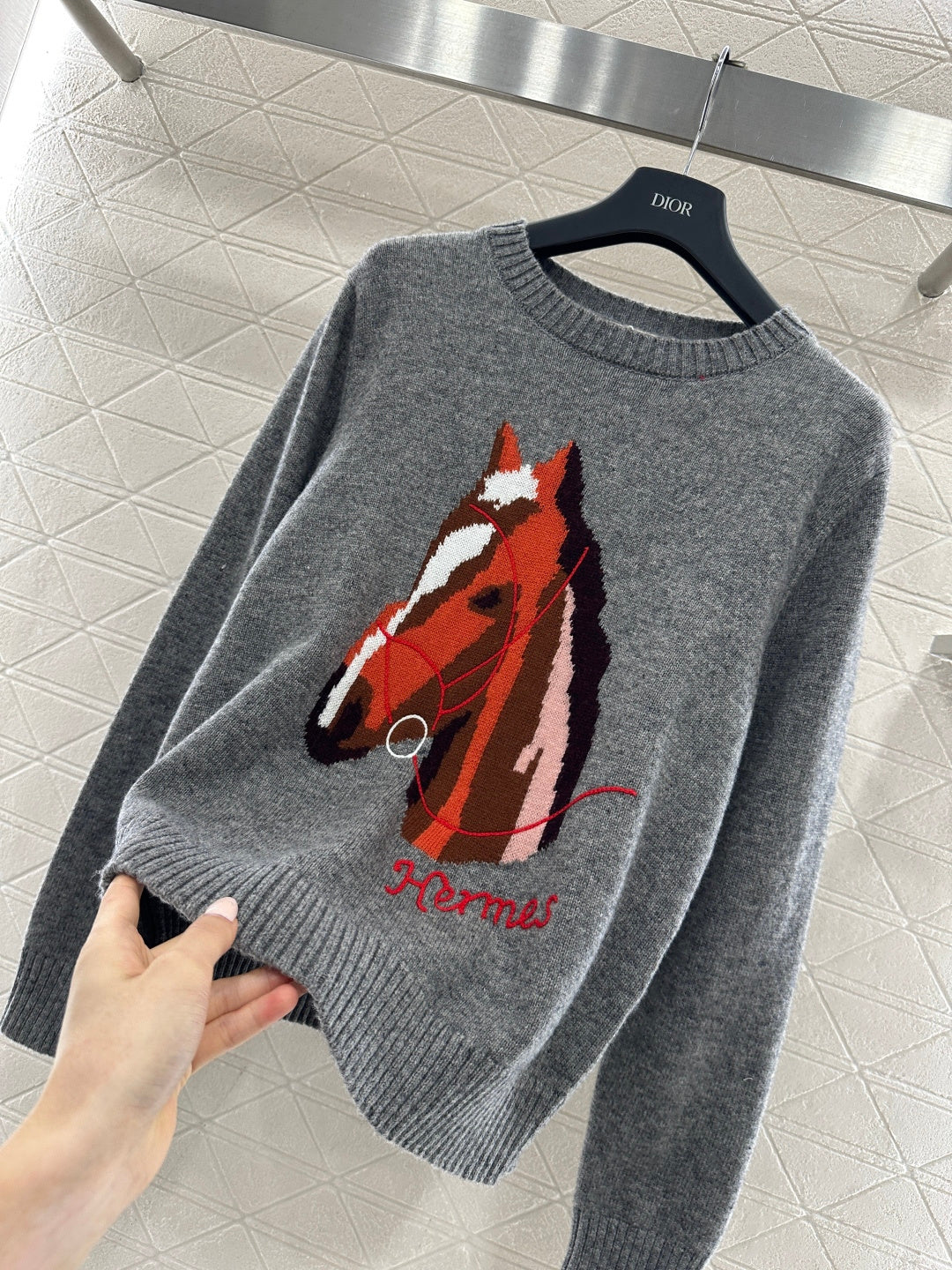 Jacquard Horsehead Sweater