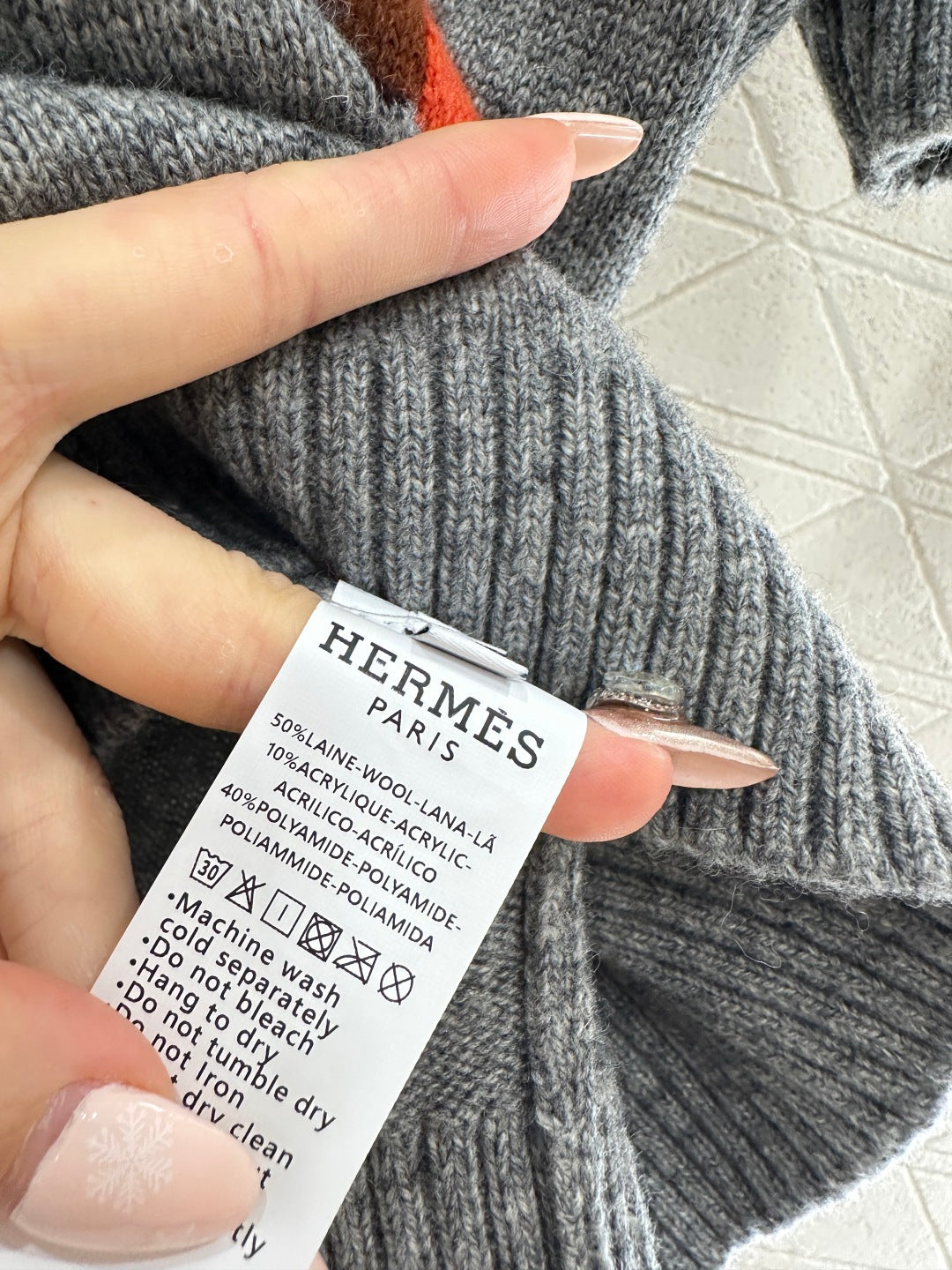 Jacquard Horsehead Short-Sleeve Sweater