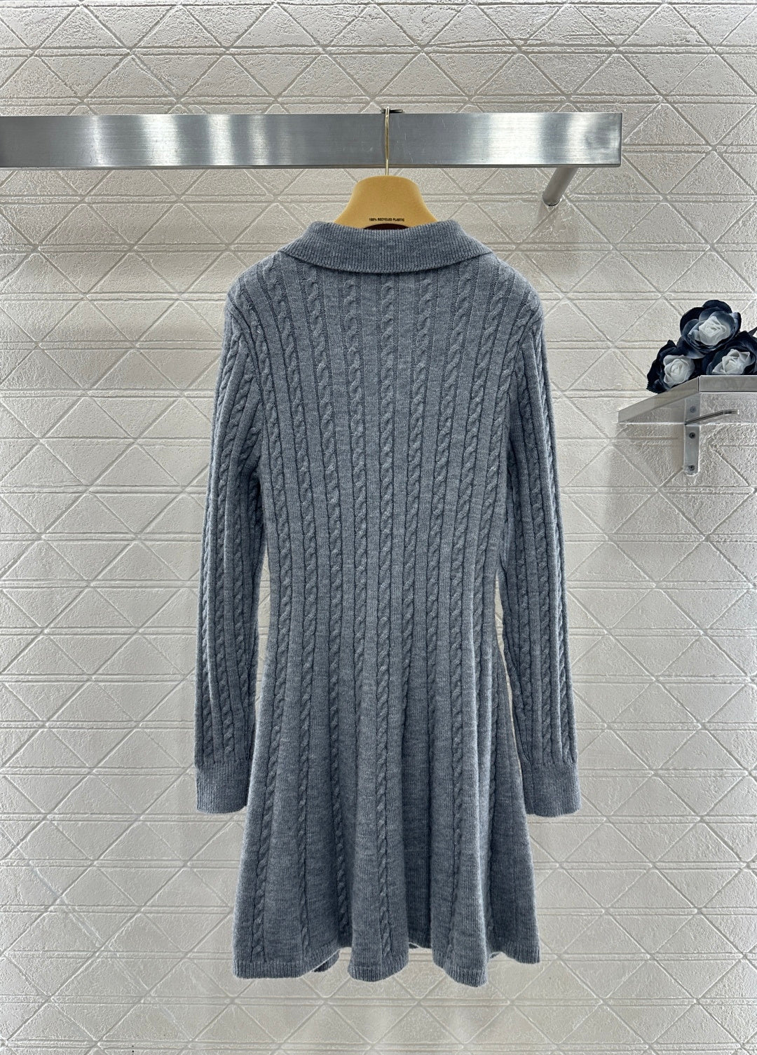 Located Cable Knit Dress