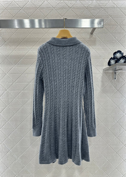 Located Cable Knit Dress