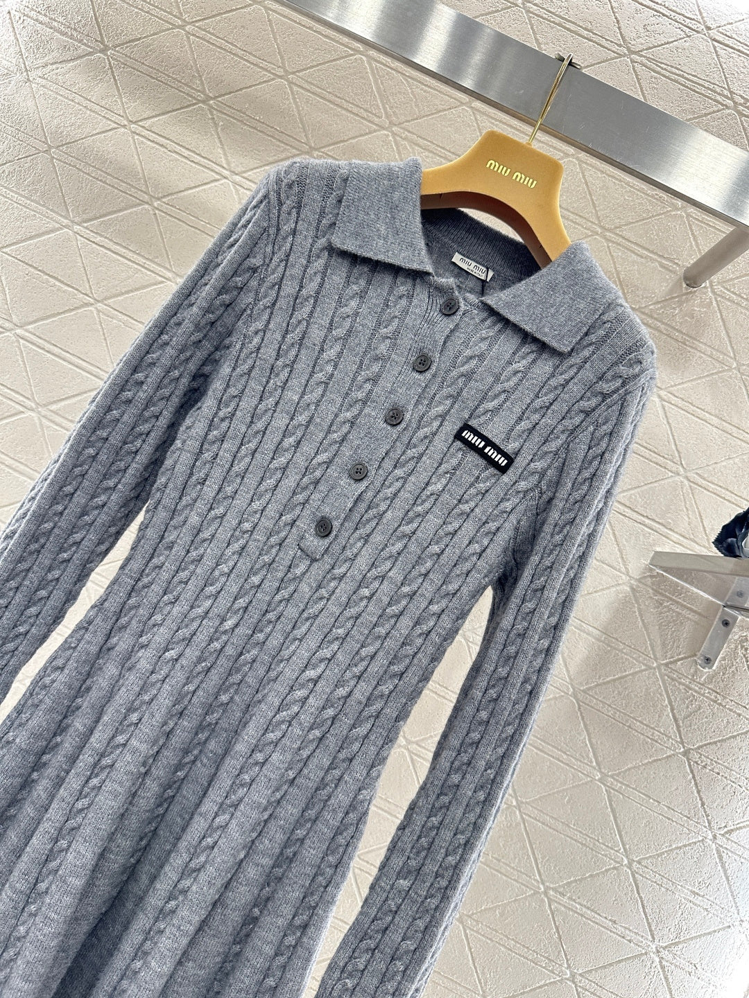 Located Cable Knit Dress