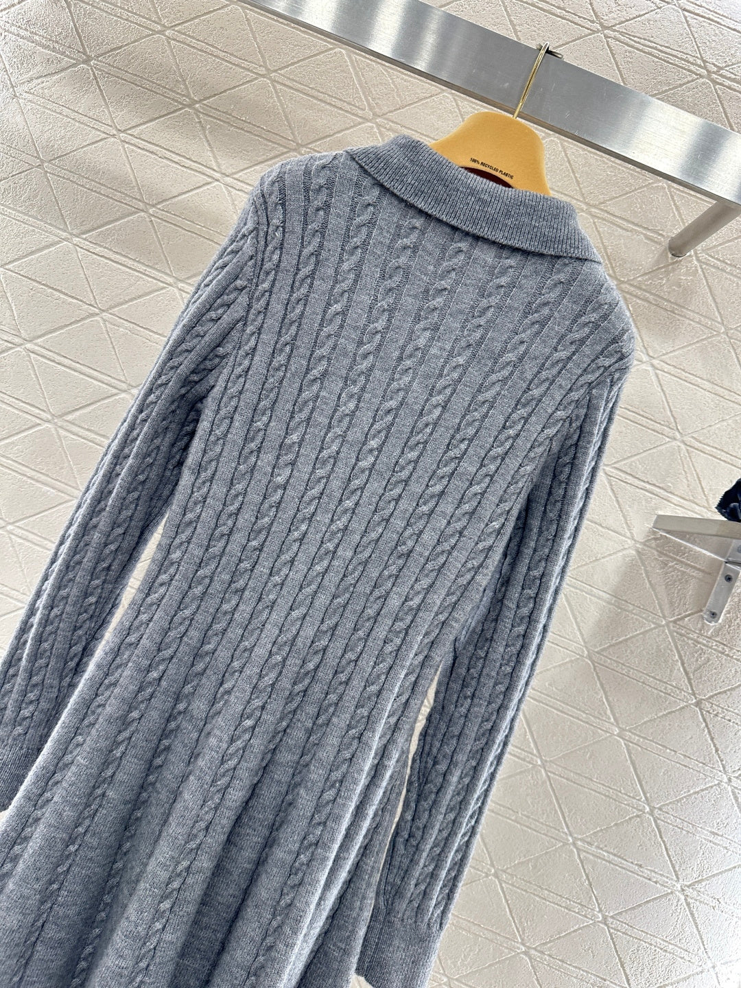 Located Cable Knit Dress