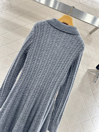 Located Cable Knit Dress
