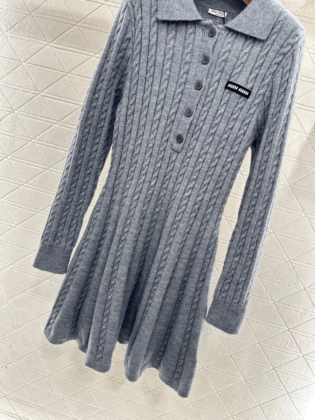 Located Cable Knit Dress