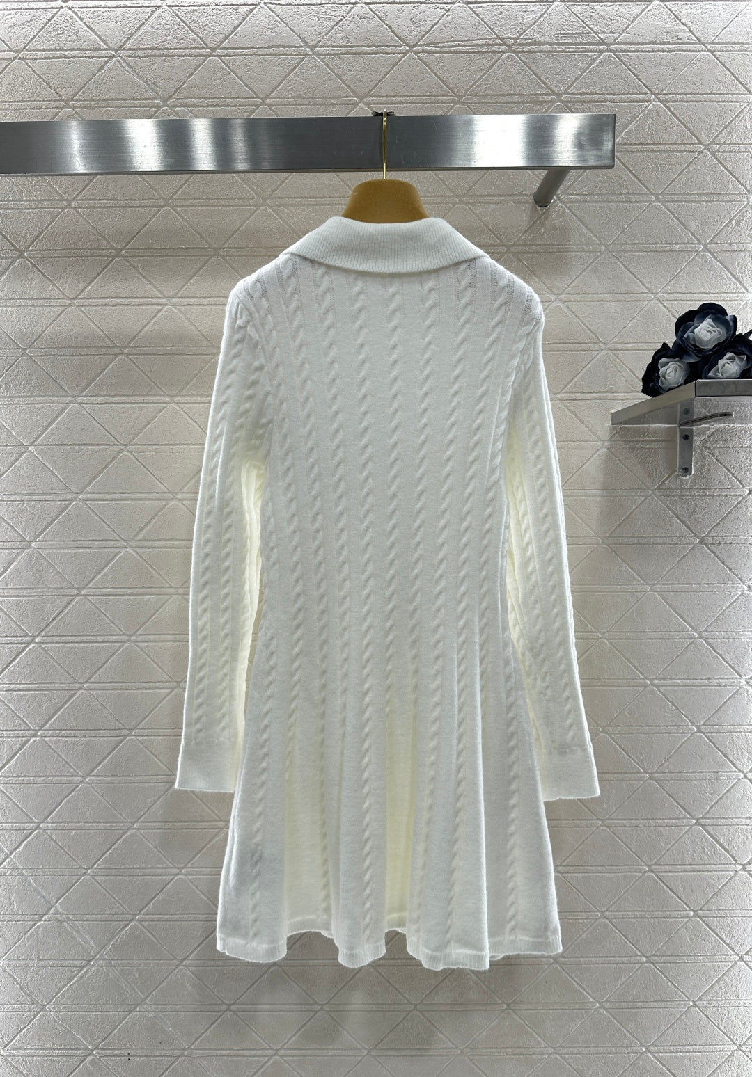 Located Cable Knit Dress