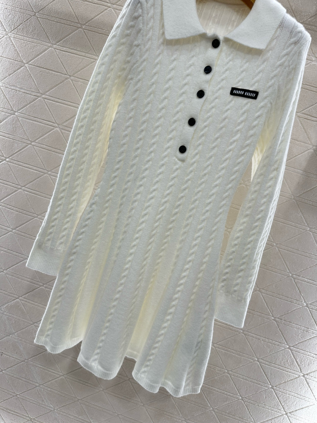Located Cable Knit Dress