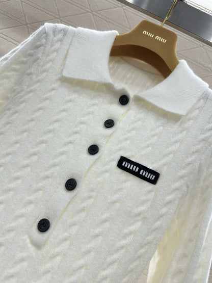 Located Cable Knit Dress