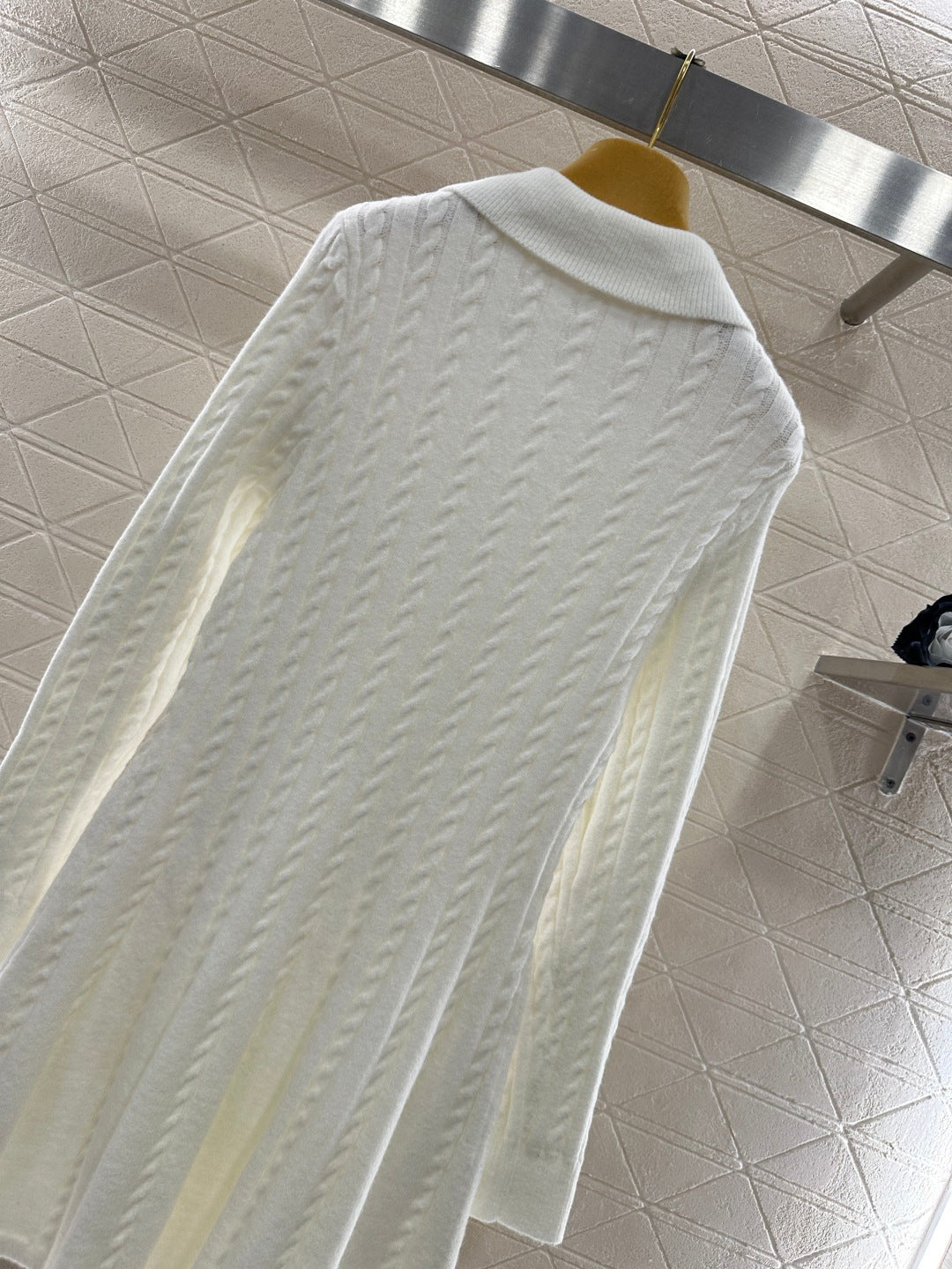 Located Cable Knit Dress