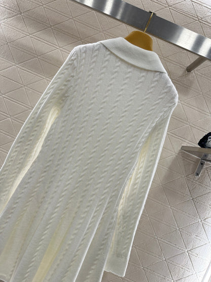 Located Cable Knit Dress