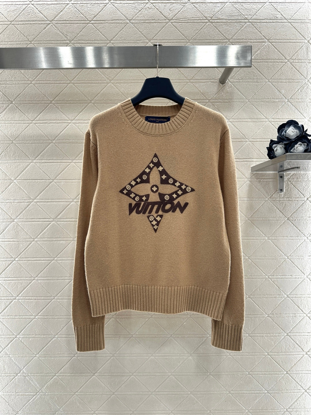 Four-Leaf Clover Color Block Sweater