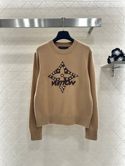 Four-Leaf Clover Color Block Sweater