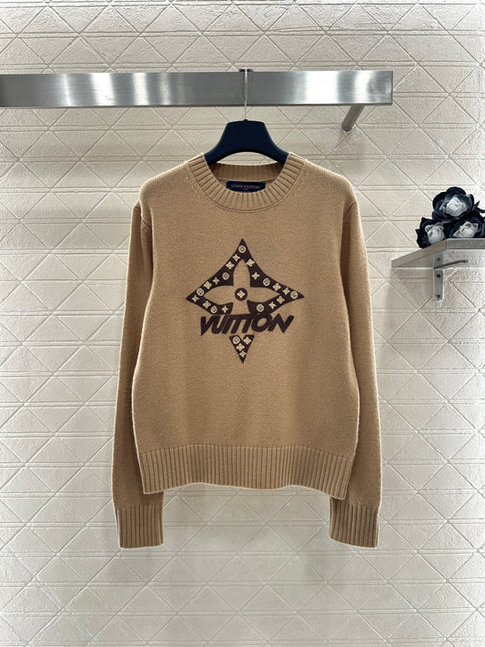 Four-Leaf Clover Color Block Sweater